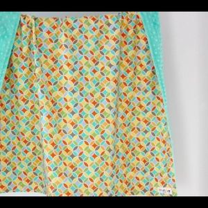 Large Baby/Toddler Blanket, Colorful Tile Pile